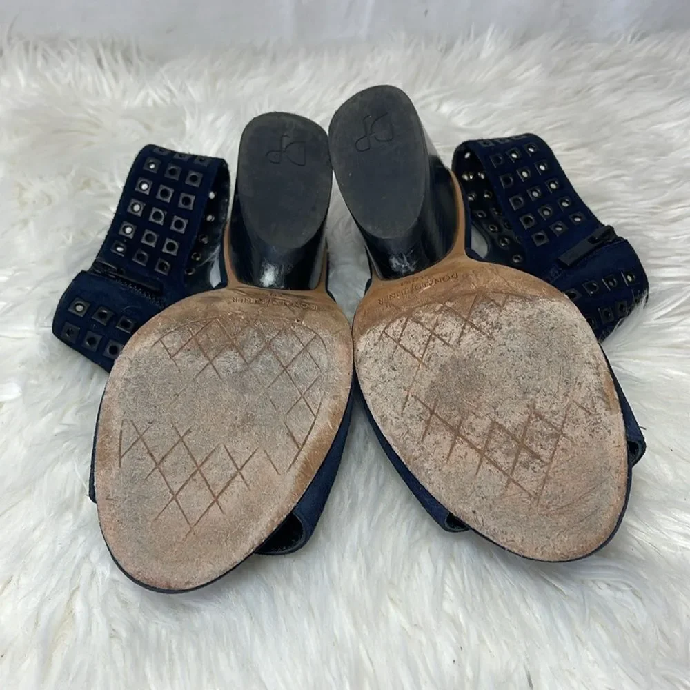 Donald J Pliner Jane SP Black‎ Kid Suede Heels Sz 10